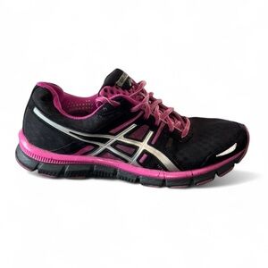 ASICS Gel Blur33 Black Pink Running Shoes Women’s Size 8.5 39.5‎ EU Trainers